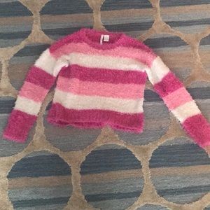 Pink fuzzy sweater
